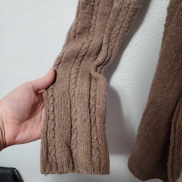 Anthropologie Wool Sweater Open Cardigan Sleeping on Snow S - Picture 4 of 8